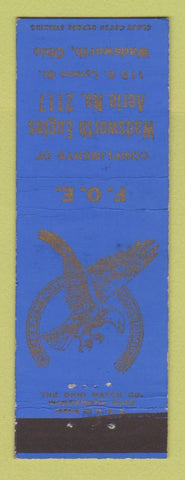 Matchbook Cover - Eagles Club Wadsworth OH