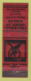 Matchbook Cover - Eagles Club Rochester IN WEAR