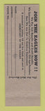 Matchbook Cover - Eagles Club Crestline OH