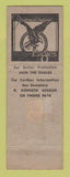 Matchbook Cover - Eagles Club Canonsburg PA Christmas