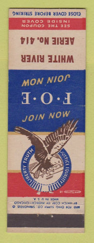 Matchbook Cover - Eagles Club White River