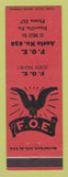 Matchbook Cover - Eagles Club Danville PA RED