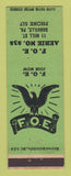 Matchbook Cover - Eagles Club Danville PA GREEN
