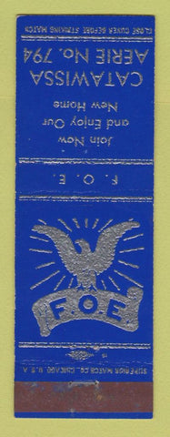 Matchbook Cover - Eagles Club Catawissa
