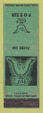 Matchbook Cover - Eagles Club Middletown OH