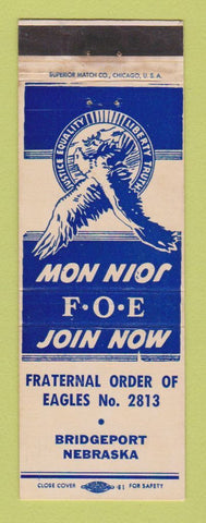 Matchbook Cover - Eagles Club Bridgeport NE