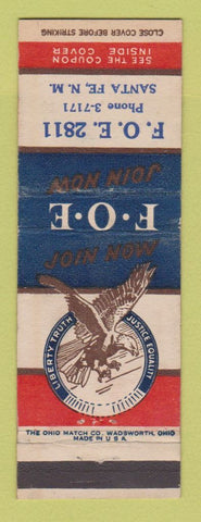 Matchbook Cover - Eagles Club Santa Fe NM