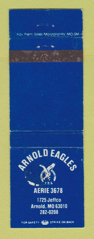 Matchbook Cover - Eagles Club Arnold MO WEAR