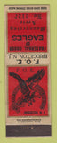 Matchbook Cover - Eagles Club Bridgeton NJ WEAR