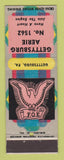 Matchbook Cover - Eagles Club Gettysburg PA