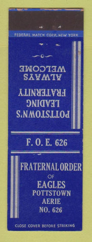 Matchbook Cover - Eagles Club Pottstown PA