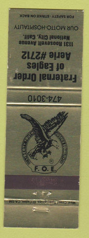 Matchbook Cover - Eagles Club National City CA