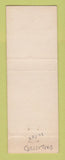 Matchbook Cover - Eagles Club Lynwood WA