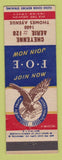 Matchbook Cover - Eagles Club Cheyenne WY