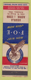 Matchbook Cover - Eagles Club Columbus OH