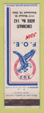 Matchbook Cover - Eagles Club Cincinnati OH