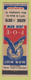 Matchbook Cover - Eagles Club New Lexington OH
