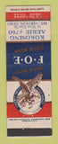 Matchbook Cover - Eagles Club Mount Vernon OH
