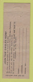 Matchbook Cover - Eagles Club Altoona PA