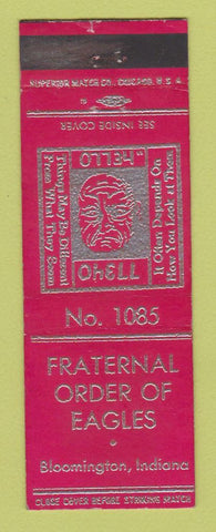 Matchbook Cover - Eagles Club Bloomington IN