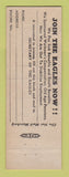 Matchbook Cover - Eagles Club Stroudsburg PA #2