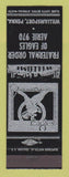 Matchbook Cover - Eagles Club Williamsport PA