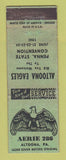 Matchbook Cover - Eagles Club Altoona PA 1941 WORN