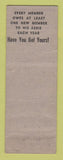 Matchbook Cover - Eagles Club Altoona PA 1941 WORN