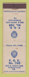Matchbook Cover - Eagles Club Homestead PA WEAR
