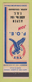 Matchbook Cover - Eagles Club Aspen Colorado