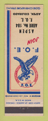 Matchbook Cover - Eagles Club Aspen Colorado