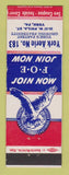Matchbook Cover - Eagles Club York PA