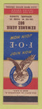 Matchbook Cover - Eagles Club Kewanee IL