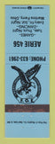 Matchbook Cover - Eagles Club Martins Ferry OH BLUE WEAR