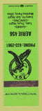 Matchbook Cover - Eagles Club Martins Ferry OH GREEN WEAR