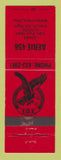 Matchbook Cover - Eagles Club Martins Ferry OH RED