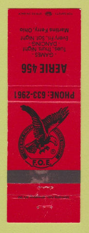 Matchbook Cover - Eagles Club Martins Ferry OH RED