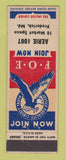 Matchbook Cover - Eagles Club Frederick MD