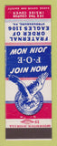 Matchbook Cover - Eagles Club Stroudsburg PA