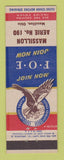 Matchbook Cover - Eagles Club Massillion OH