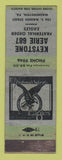 Matchbook Cover - Eagles Club Washington PA WEAR