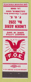 Matchbook Cover - Eagles Club Columbus OH WWII