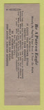 Matchbook Cover - Eagles Club Sunbury PA WORN