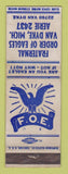 Matchbook Cover - Eagles Club Van Dyke MI WEAR