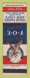 Matchbook Cover - Eagles Club Cedar Rapids IA