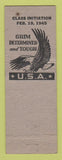 Matchbook Cover - Eagles Club Wilmington DE