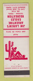 Matchbook Cover - Eagles Club Jim Larkin's Billiards Kansas City KS