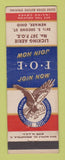 Matchbook Cover - Eagles Club Newark OH