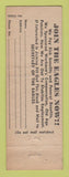 Matchbook Cover - Eagles Club Newark OH