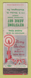 Matchbook Cover - Eagles Club Washington PA Christmas WORN